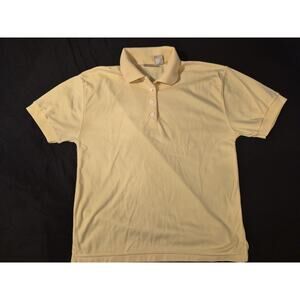 Mens Vintage Polo Medium Yellow